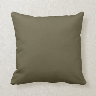 Coussin Couleur uni vert olive