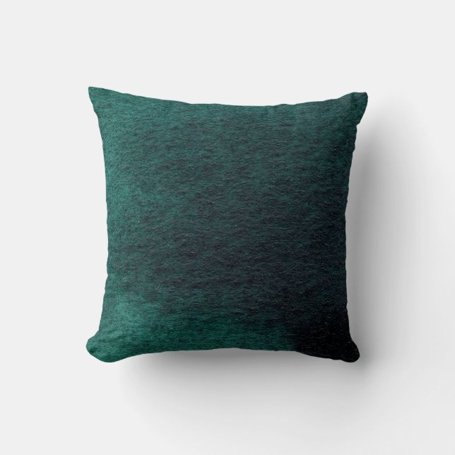 Coussin couleur vert émeraude foncé (Recto)
