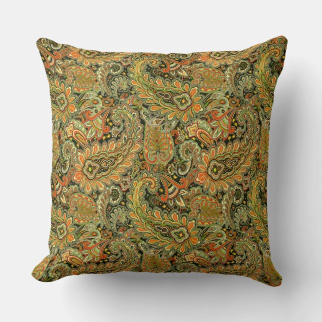 Coussin Couleur verte et jaune agréable (Recto)