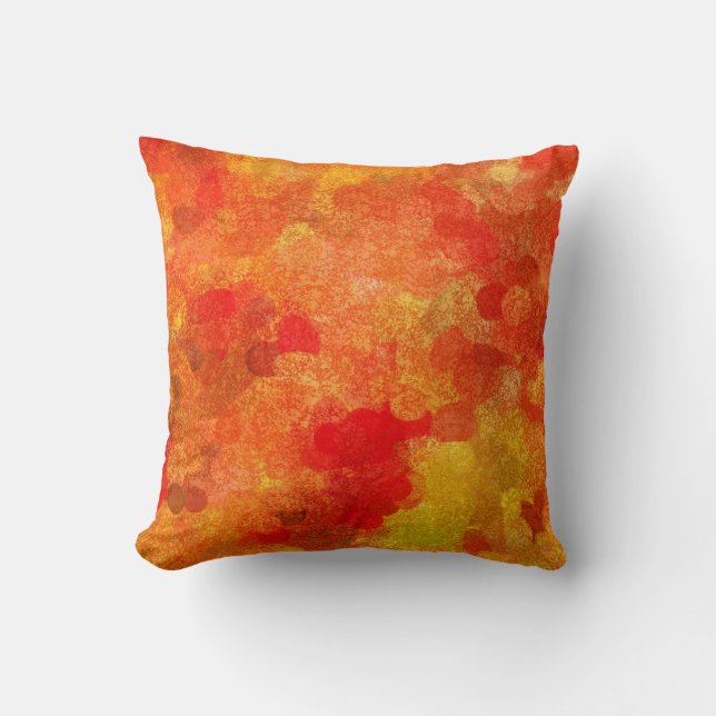 Coussin Couleurs abstraites de saison d'automne d'automne (Recto)