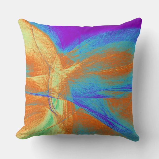 Coussin Couleurs Abstraites Peinture #9 (Recto)
