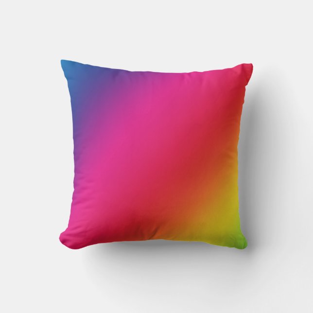 Coussin Couleurs arc-en-ciel Lancer l'oreiller (Recto)