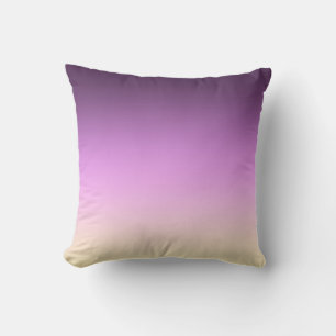 Coussin Couleurs beiges jaunes violet gris foncé