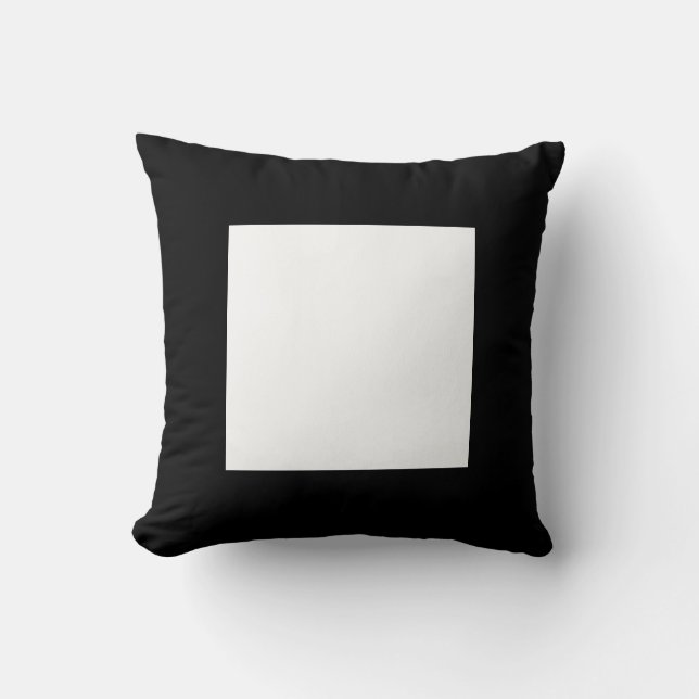 Coussin Couleurs carrés - noir et blanc (alternant) (Recto)