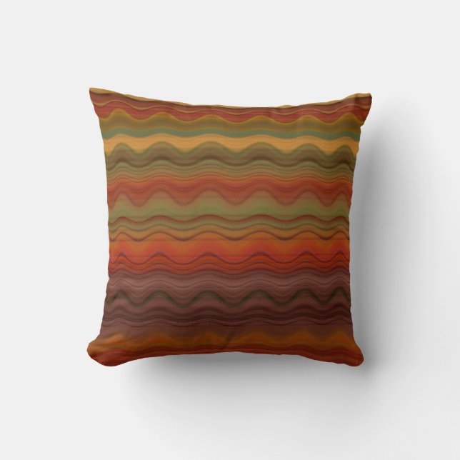 Coussin Couleurs Chaudes Des Chutes Vagues Des Grandes Ten (Recto)
