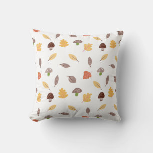 Coussin Couleurs d'automne avec Feuilles et champignons