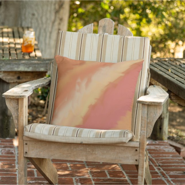 Coussin Couleurs d'automne Flamme Orange Marron  (Chaise)