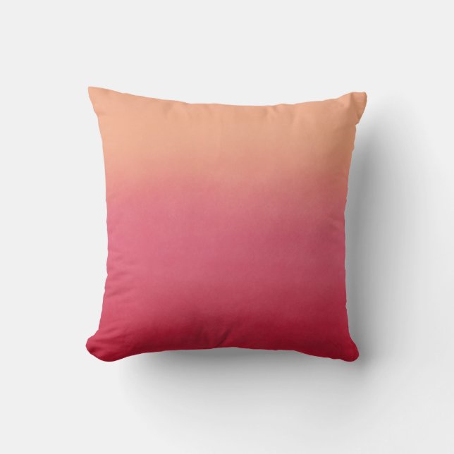 Coussin Couleurs de chute Abstraites rose et rose Ombre (Recto)