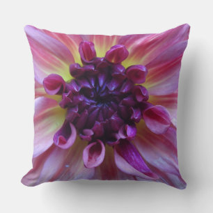 Coussin Couleurs de dahlia violette Fermer l'oreiller à l