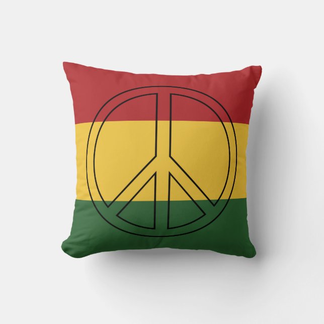 Coussin Couleurs de drapeau de Rasta (Recto)