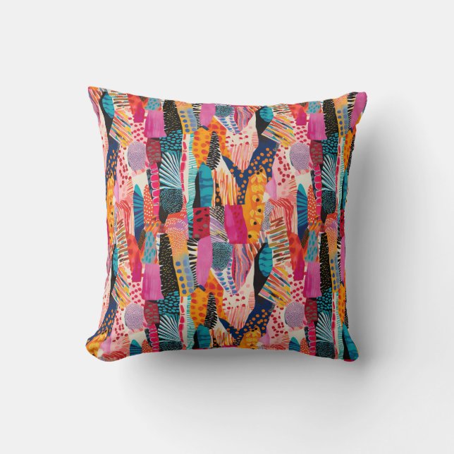 Coussin Couleurs de jeu Motif Abstrait (Recto)