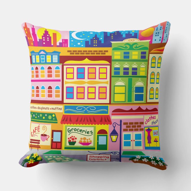 Coussin Couleurs de Main Street (Recto)
