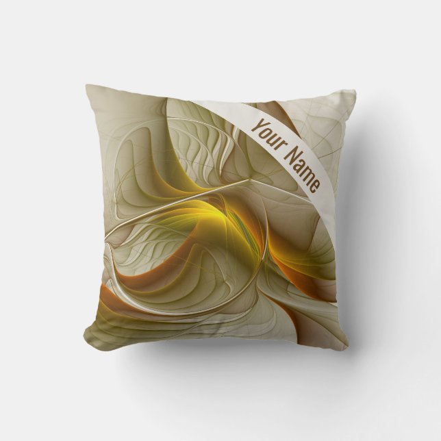 Coussin Couleurs de métaux précieux, nom d'art abstrait (Recto)