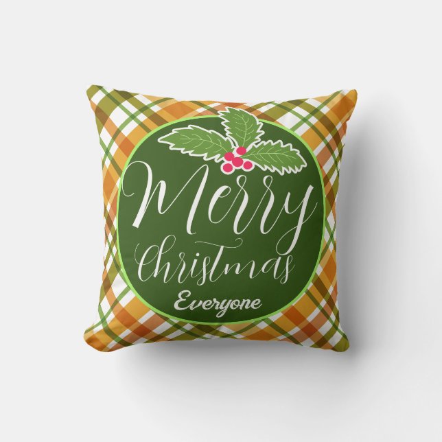 Coussin Couleurs de Noël utilisées (Recto)