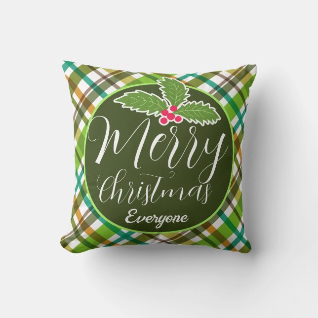 Coussin Couleurs de Noël utilisées (Recto)