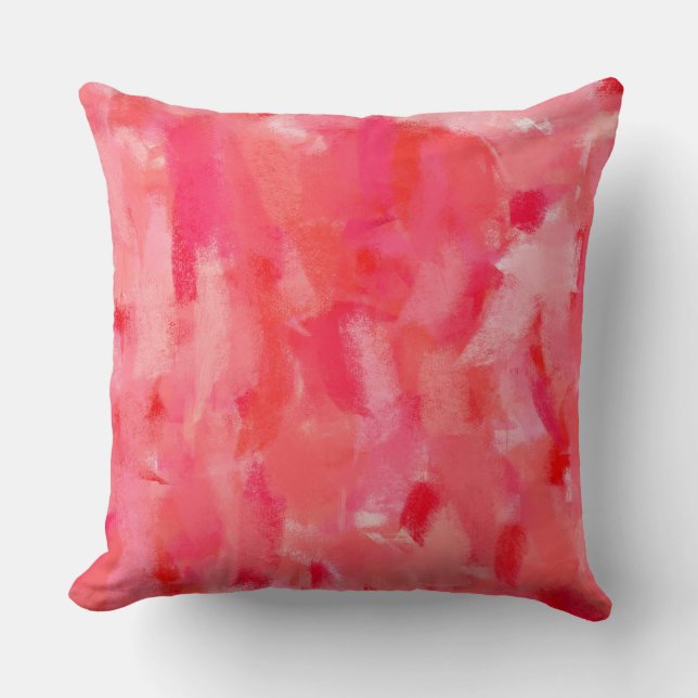 Coussin Couleurs de peinture abstraite #50 (Recto)