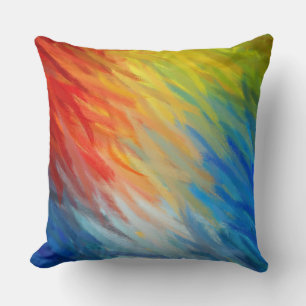 Coussin Couleurs de peinture Abstraites #73