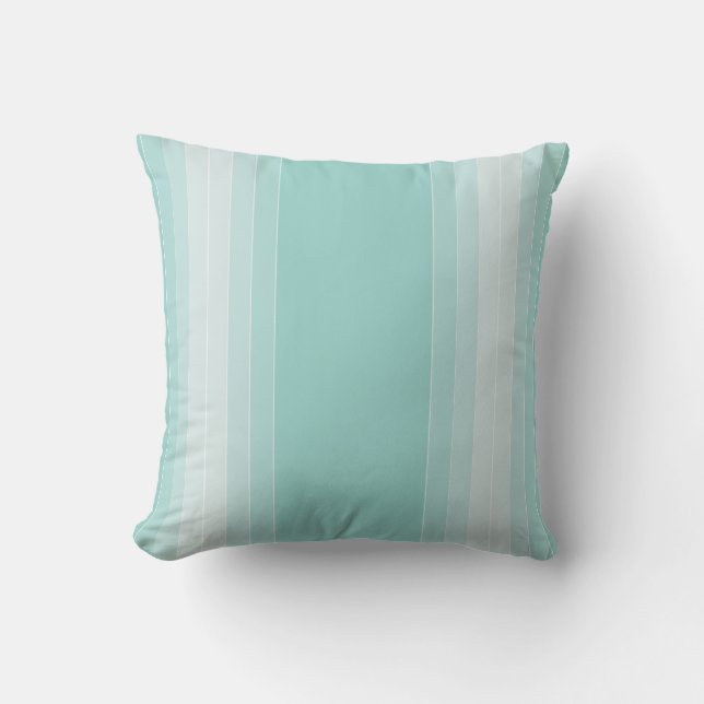 Coussin Couleurs de tendance Modèle Bleu Vert Blancs (Recto)