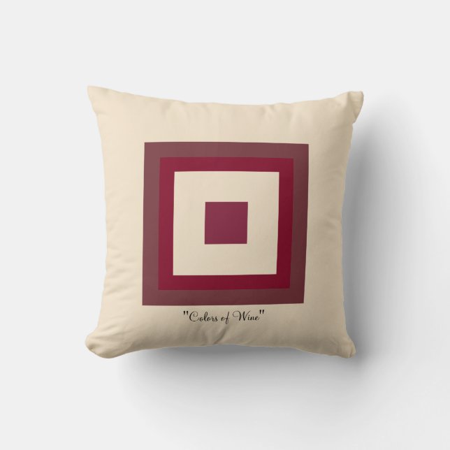 Coussin Couleurs de vin (Recto)