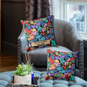 COUSSIN COULEURS D'EAU NUMÉRIQUE NEUROGRAPHIQUE