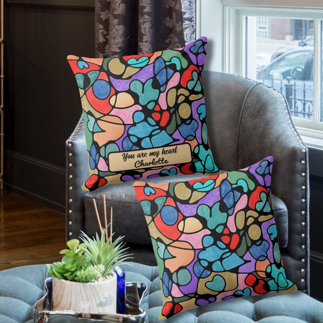 COUSSIN COULEURS D'EAU NUMÉRIQUE NEUROGRAPHIQUE (Créateur téléchargé)