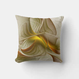 Coussin Couleurs des métaux précieux, art fractal Abstrait