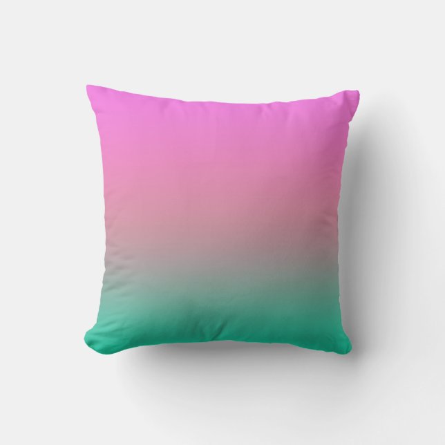Coussin Couleurs d'été en pente douce mode couleur simple (Recto)