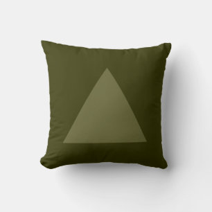 Coussin Couleurs du triangle - Olive Dp sur Olive Dk