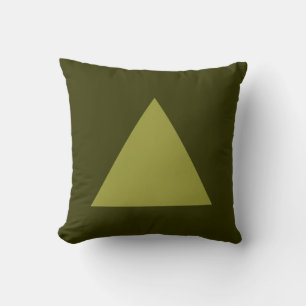 Coussin Couleurs du triangle - Olive sur Dk Olive