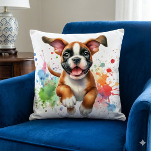 Coussin Couleurs éclatantes du Boxer