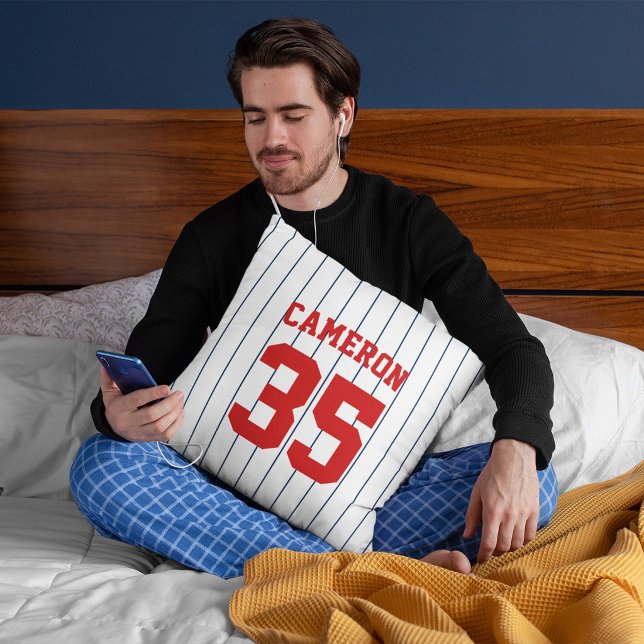 Coussin Couleurs entièrement modifiables Maillot de baseba (Créateur téléchargé)