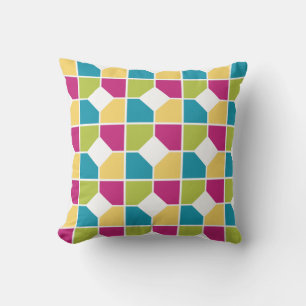 Coussin COULEURS ÉTÉ   Quadrants   Motif géométrique