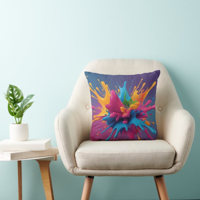Coussin couleurs explosives (Chaise)