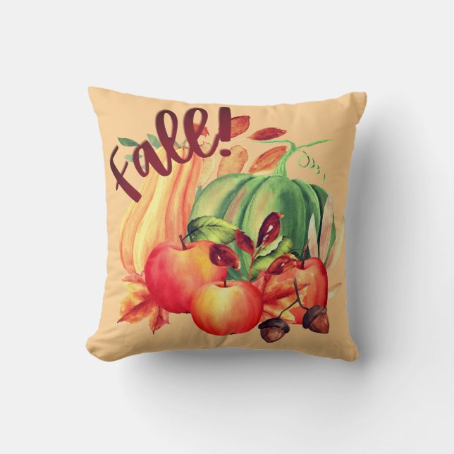 Coussin Couleurs Expressives de l'Oreiller d'Automne  (Recto)