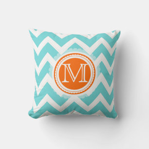 Coussin Couleurs motif/do-it-yourself de chevron monogramm
