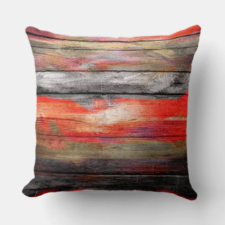 Coussin Couleurs peintes Bois Look #6