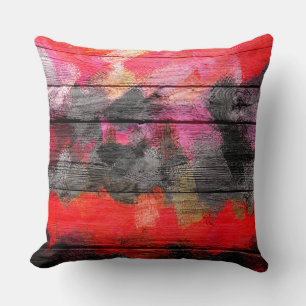 Coussin Couleurs peintes Bois look #8