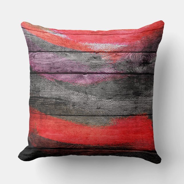 Coussin Couleurs peintes Bois look #9 (Recto)