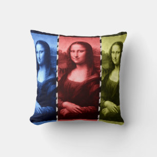 Coussin Couleurs primaires Mona Lisa Poster de animal