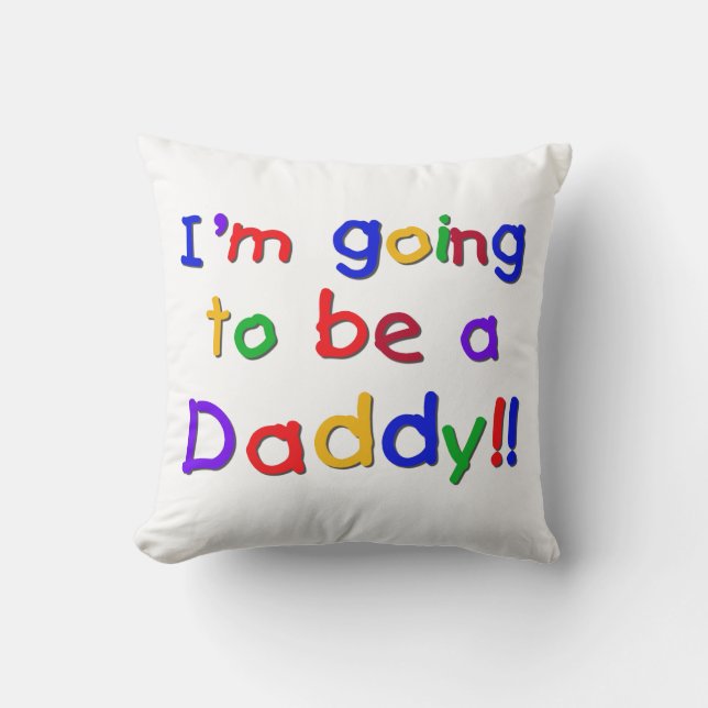 Coussin Couleurs primaires vont être Daddy Dons (Recto)