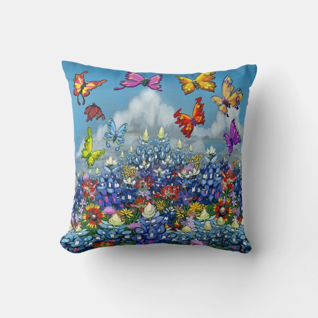 Coussin Couleurs printanières (Recto)