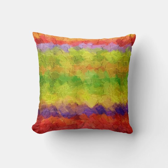 Coussin Couleurs rétro Peinture Abstraite 6 (Recto)