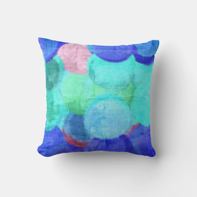 Coussin Couleurs rétro Peinture Abstraite 8 (Recto)