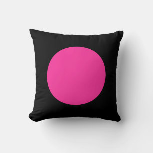 Coussin Couleurs rondes - Roses chaudes et Noires