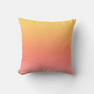 Coussin Couleurs simples - Jaune à Misty Pink ombre