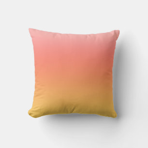 Coussin Couleurs simples - Jaune à Misty Pink ombre