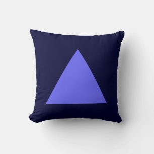 Coussin Couleurs triangles - Bleu électrique avec Dk Navy