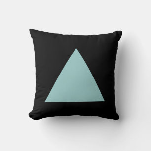 Coussin Couleurs triangles - Bleu Vert et Noir