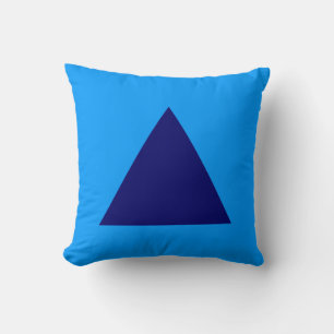 Coussin Couleurs triangles - Dp Navy et Blue 0099FF