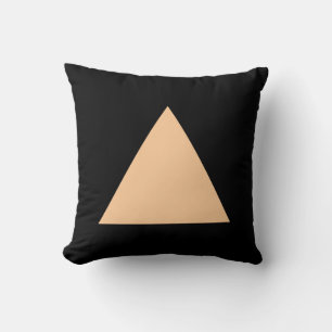 Coussin Couleurs triangles - Sable et noir